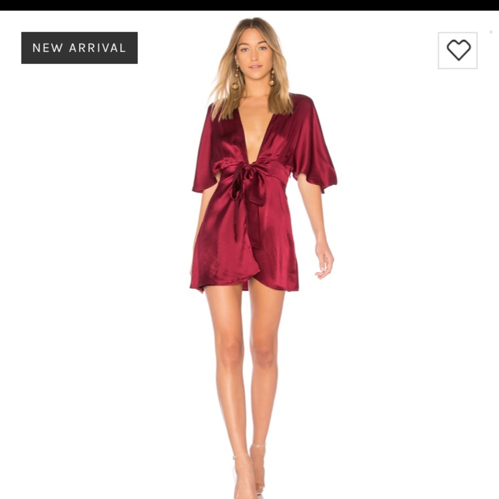 Cami NYC Red Silk Lane Dress S